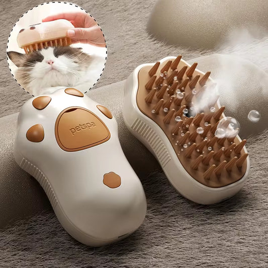 Brosse a vapeur pour chiens et chats 3en1